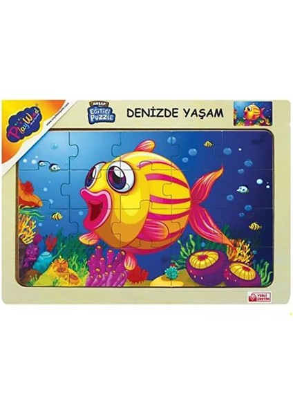Playwood Ahşap Eğitici Puzzle Denizde Yaşam ONY187