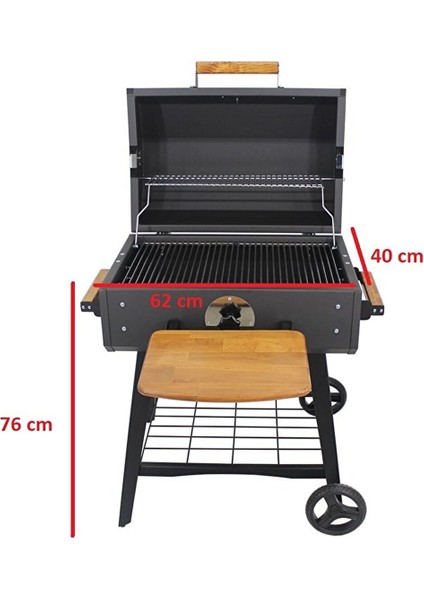 GB60 Standlı Tekerlekli 60CM Kömürlü Barbekü Mangal indirimleri