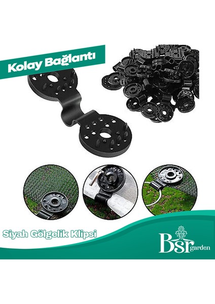 50 Adet Gölgelik Klipsi Bsr Garden modelleri