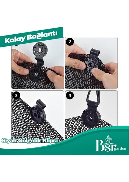 50 Adet Gölgelik Klipsi Bsr Garden fırsatları