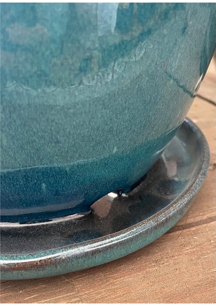 Rico Tabaklı Saksı Koyu Yeşil Çap 22CM Yükseklik 20CM indirimleri