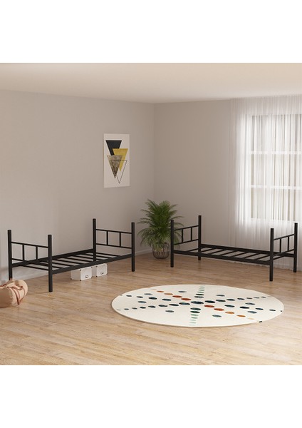 Ranza 90X200 cm Defne Ranza, Metal Ranza, Ayrılabilir, Siyah indirimleri