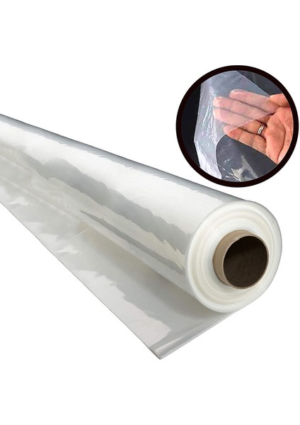 Naylon Branda 10MT² (En:5mt x Boy:2mt) Şeffaf Eşya Sera Örtüsü 140MIC