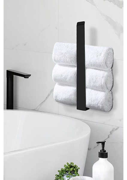 Metal Mat Siyah Havluluk