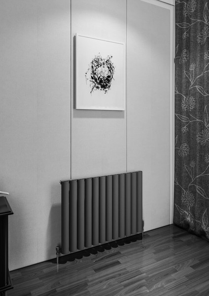 Birgi Alüminyum Radyatör 835 x 600 Pütürlü Siyah Ral 9005