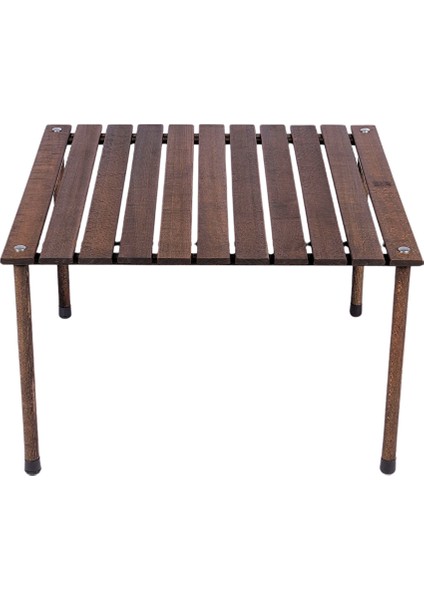 Ahşap Katlanır Kamp ve Piknik Masası Antrasit 70X70X40CM modelleri