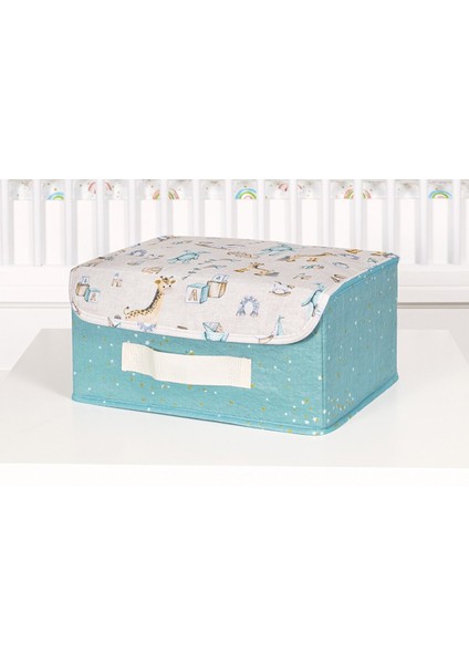 Baby Kapaklı Kutu Düzenleyici Çok Amaçlı Organizer Mini Boy Turkuaz 104256 Kasa - 284