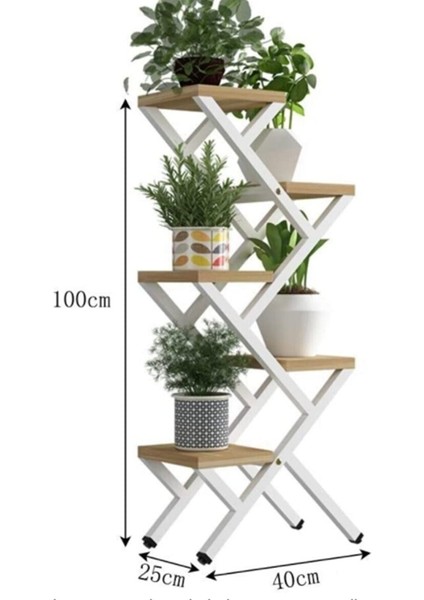 Rio Metal Ahşap Saksılık Çiçeklik Beyaz/krem fiyatları