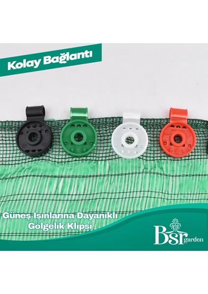 Gölgelik Klipsi Karışık Renk 100 Adet Bsr Garden fiyatları
