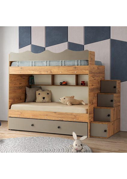 Çeti̇n Ranza Bulut Yavrulu Ranza Vizon & Ahşap Çelik Destekli %100 Mdf Vizon