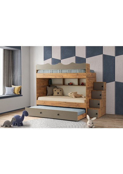 Çeti̇n Ranza Bulut Yavrulu Ranza Vizon & Ahşap Çelik Destekli %100 Mdf Vizon