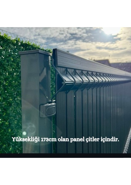 Euro Panel Tel Kaplama Düz Model Antrasit H: 1,73M * L: 2,5m