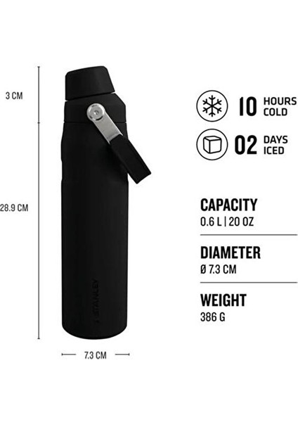 The Aerolight Iceflow 0.60 Lt Siyah Soğuk Su Termosu fiyatları
