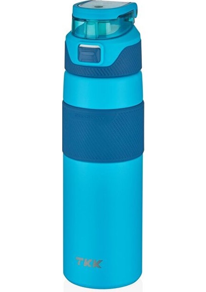 Tkk 600ML Pipetsiz Çift Yalıtımlı Paslanmaz Çelik Termos 6 Saat Sıcak/soğuk Turkuaz