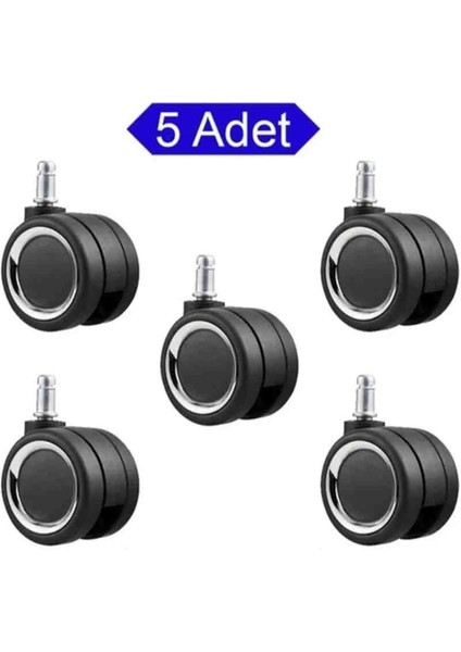 Sandofis Çap 60 mm Crom Çemberli P.u Tabanlı Teker(5 Adet)