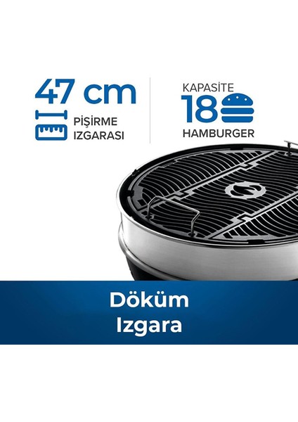 Professional 18 Kömürlü Mangal | Barbekü 47CM indirimleri
