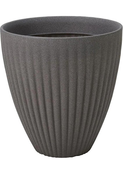 Lotus Plastik Saksı Antrasit Çap 40CM Yükseklik 42CM