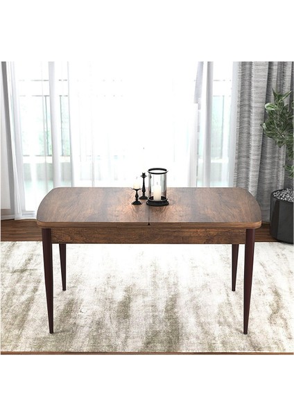 Via Serisi Barok Ahşap Desen 80X132 Yemek Odası Takımı 4 Sandalye,1 Pera Bench Pembe modelleri