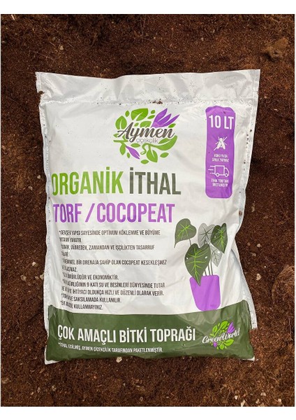 10 Litre Ithal Torf Cocopeat Ponza Taşı Özel Karışım Saksı Harcı Bitki Toprağı - Kokopit 10 Litre fiyatları