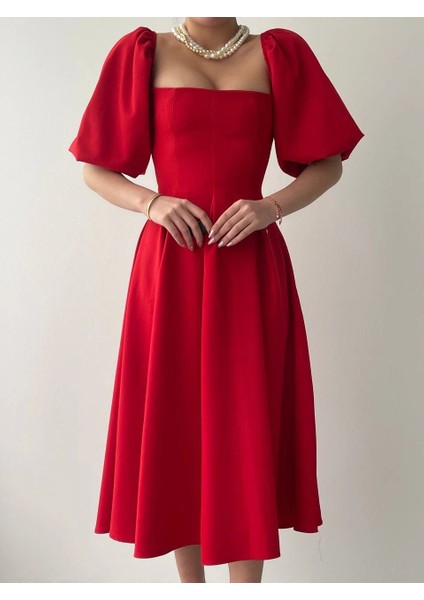 Benjamin Çan Etekli Midi Boy Elbise fiyatları