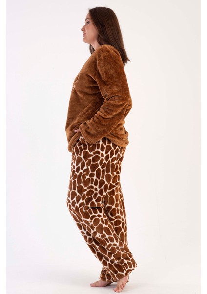 Kadın Welsoft Büyük Beden Uzun Kol Ceblı Pijama Takım , 303071 modelleri