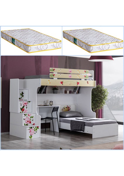 Mira Ranza Karyola Masa + 2 Adet Comfort Yatak