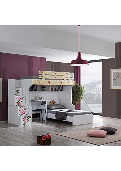Mira Ranza Karyola Masa + 2 Adet Comfort Yatak