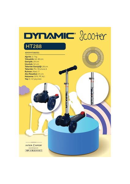 HT288 3 Tekerlekli̇ Scooter Lacvrt-Byz fırsatları