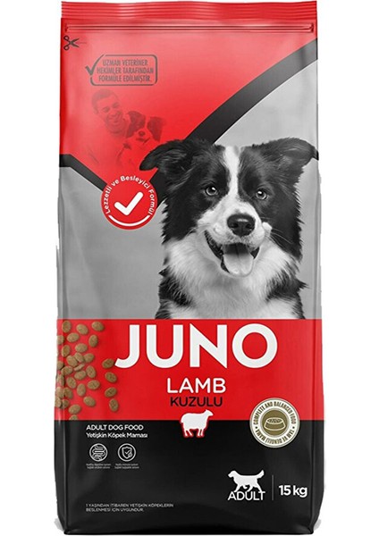 Juno Kuzu Etli/pirinçli Yetişkin Köpek Maması 15KG