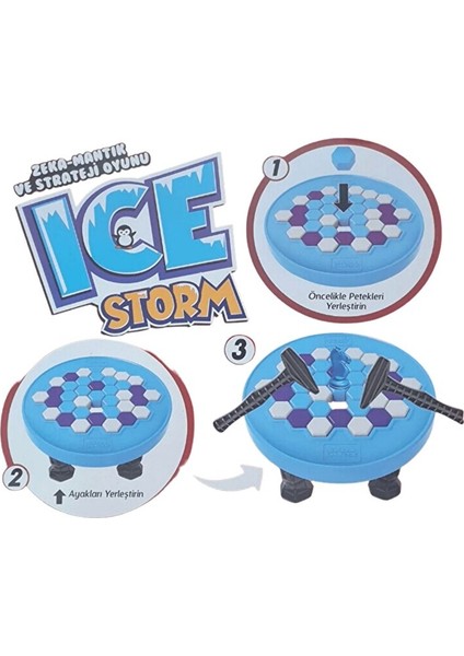 Ice Storm 3+ Yaş Çocuklar Için 45 Parçalı Eğlenceli Iki Oyunculu Zeka-Mantık-Strateji Oyunu fiyatları