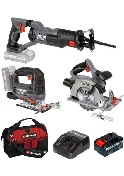 By Einhell Akülü Daire Testere Tilki Kuyruğu Dekupaj Set