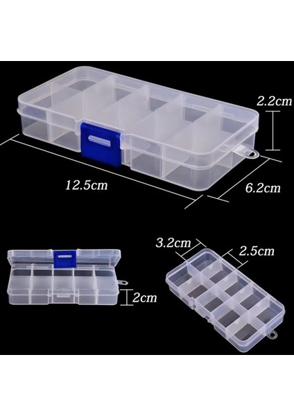 10 Bölmeli Organizer Kutu Seti, Gri, Pratik ve Şık Saklama Çözümü modelleri