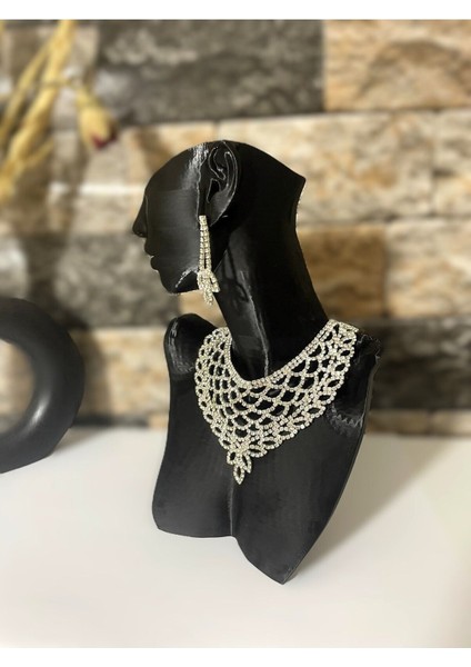 Siyah Takı Standı, Kolye ve Küpe Için 20 Cm, Şık ve Düzenli Sergileme Sağlar fiyatları