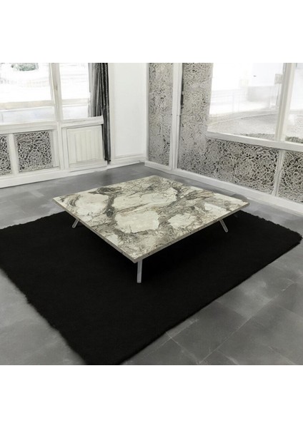 Kare Yer Sofrası Mutfak Sofrası Kolay Taşınabilir 90 x 90 cm Balkon Sofra