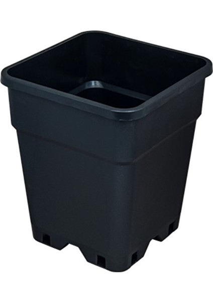 Siyah Kare Saksı 25 Litre