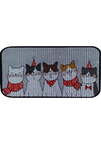 Desenli Kedi Kumu Paspası 60 x 120 cm modelleri
