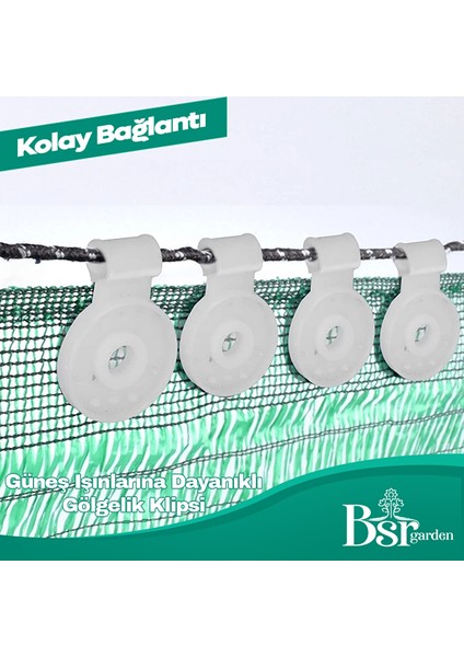 500 Adet Beyaz Gölgelik Klipsi Uv Katkılı ( Güneşe Karşı Dayanıklı ) Bsr Garden fiyatları