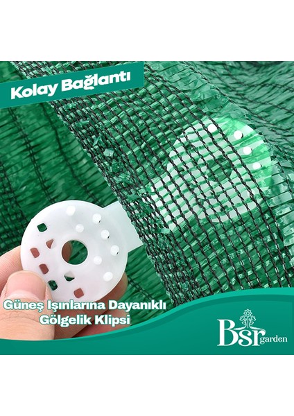 500 Adet Beyaz Gölgelik Klipsi Uv Katkılı ( Güneşe Karşı Dayanıklı ) Bsr Garden modelleri