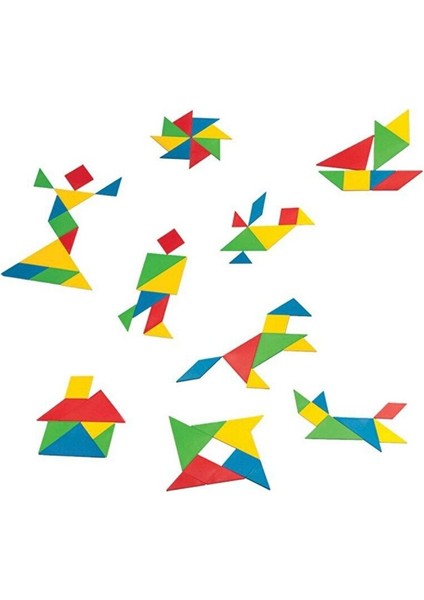 Tangram 32 Parça 5+Yaş Çocuklar Için Sınırsız Şekil Sınırsız Eğlenceli Eğitici Zeka Oyunu fiyatları