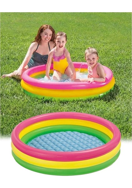 3 Boğumlu Şişme Havuz 114X25 cm Ih 57412