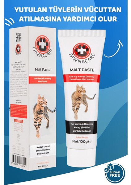 Malt Paste 100 gr Kedi Tüy Yumağı Önleyici Malt Macunu