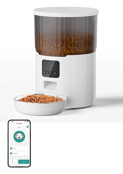 HM-260 Wifi Sesli Otomatik Kedi Mama Kabı Uygulama Kontrollü fırsatları