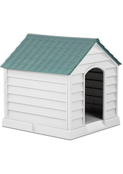SY-5101 Dış Mekan Plastik Büyük Pet Köpek Kulubesi Yeşil-Taş Gri fiyatları