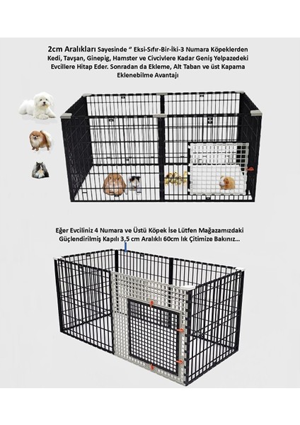 100CM x 50CM x 50CM Kedi, Köpek, Tavşan, Ginepig, Eğitim, Oyun Çiti ve Kafesi indirimleri