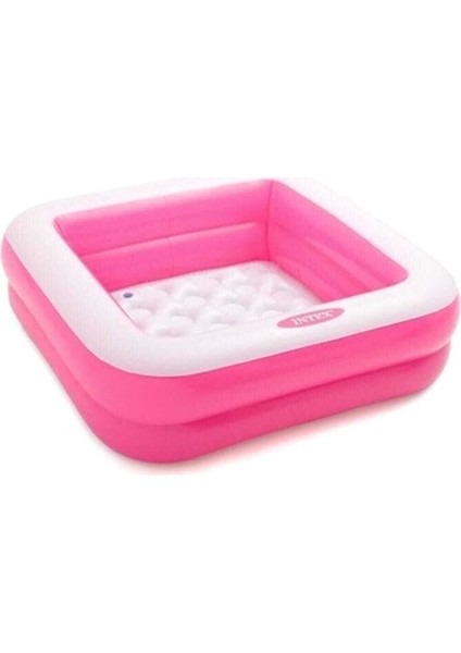 Mini Kare Havuz Pembe 85X85X23 cm