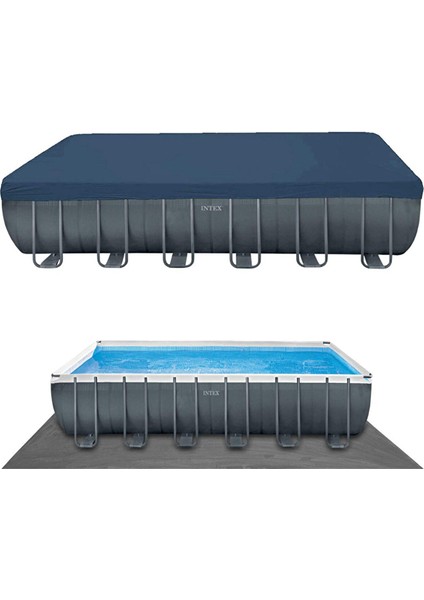 26356NP Ultra Xtr Dikdörtgen Prefabrik Aile Havuzu 549X274X132CM Merdiven+Filtre+Örtü Set modelleri