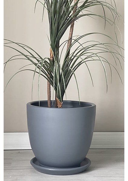 Klasik Saksı Tabaklı 38 cm x 40 cm Koyu Füme fiyatları