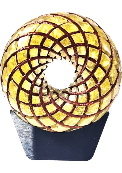 Sarı Kuars Rodin Coil Pemf 15CM