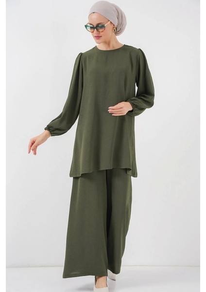 Ayrobin Tunik Pantolon Alt Üst Takım 6712 - Haki fırsatları