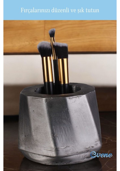 Şık Gümüş Makyaj Organizeri ve Fırçalığı, Düzenleyici Model 17 fırsatları